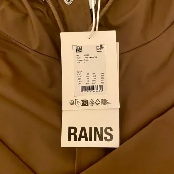 Rains Long Jacket New with Tags - Picture 4 of 5